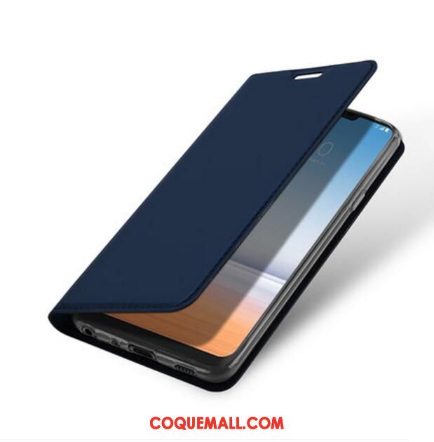 Étui Lg G7 Thinq Étui En Cuir Bleu Tout Compris, Coque Lg G7 Thinq Incassable Téléphone Portable