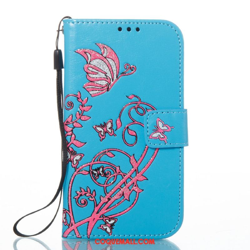 Étui Lg K11 Fleurs De Papillons Imprimé Téléphone Portable, Coque Lg K11 Couleur Protection