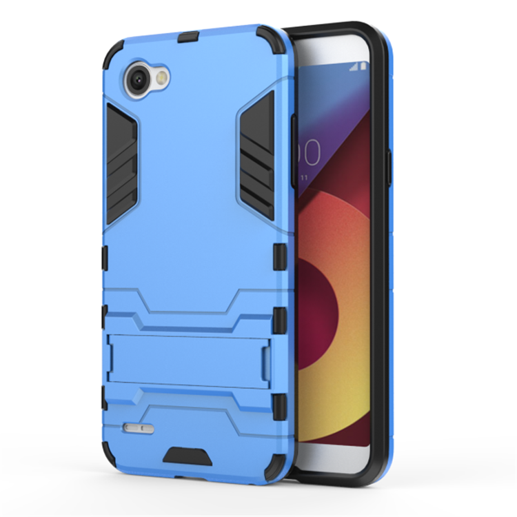 Étui Lg Q6 Support Téléphone Portable Bleu, Coque Lg Q6 Armure Protection