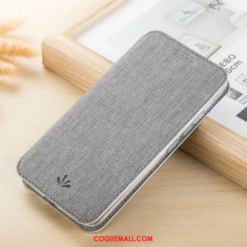 Étui Lg Q7 Support Téléphone Portable Étui En Cuir, Coque Lg Q7 Carte Gris