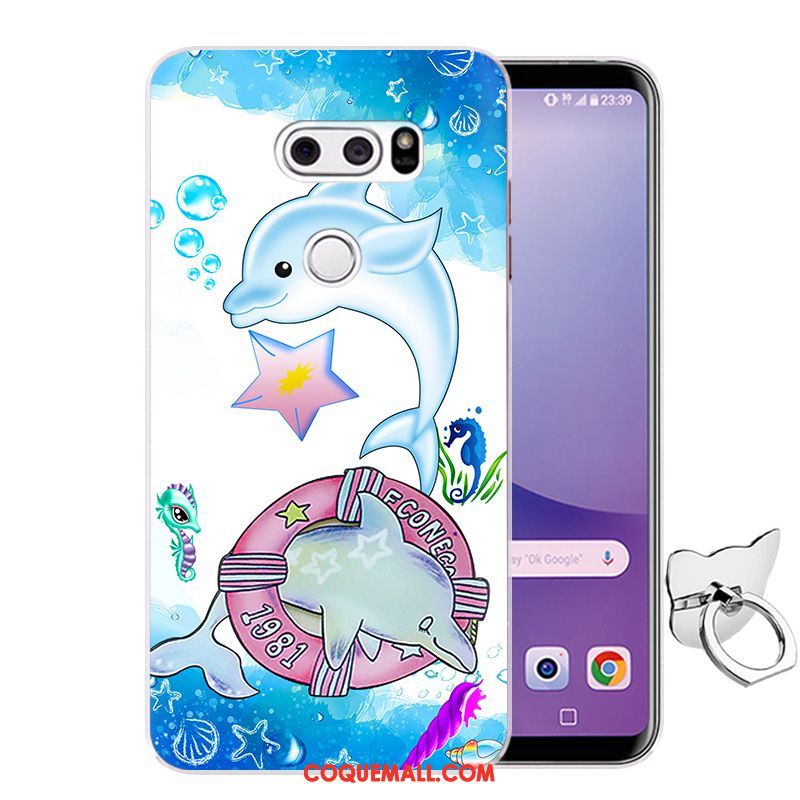 Étui Lg V30 Silicone Téléphone Portable Bleu, Coque Lg V30 Fluide Doux Incassable