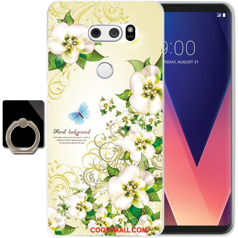 Étui Lg V30 Transparent Fluide Doux Protection, Coque Lg V30 Silicone Tout Compris