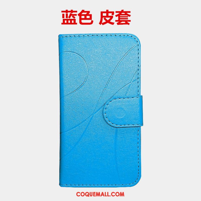Étui Lg V30 Étui En Cuir Incassable Bleu, Coque Lg V30 Protection Téléphone Portable