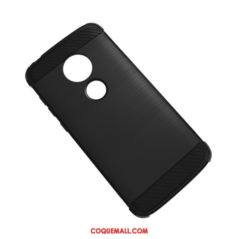 Étui Moto E5 Protection Téléphone Portable Fluide Doux, Coque Moto E5 Incassable Noir