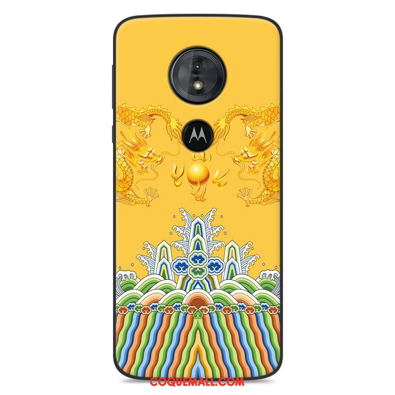 Étui Moto E5 Téléphone Portable Fluide Doux Amoureux, Coque Moto E5 Marque De Tendance Protection