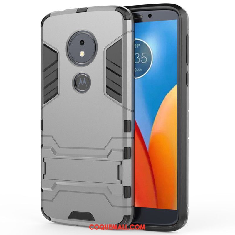 Étui Moto E5 Téléphone Portable Protection Gris, Coque Moto E5 Tout Compris Difficile