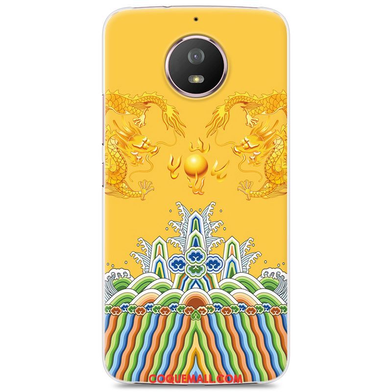 Étui Moto G5s Amoureux Silicone Incassable, Coque Moto G5s Fluide Doux Jaune