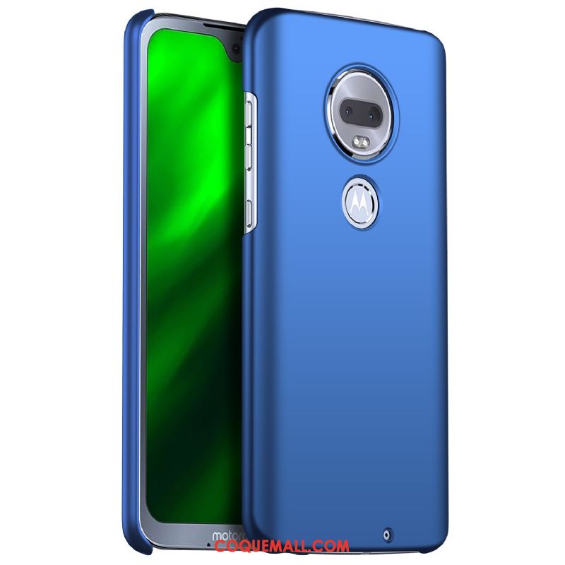 Étui Moto G7 Couleur Unie Délavé En Daim Protection, Coque Moto G7 Tout Compris Incassable Beige