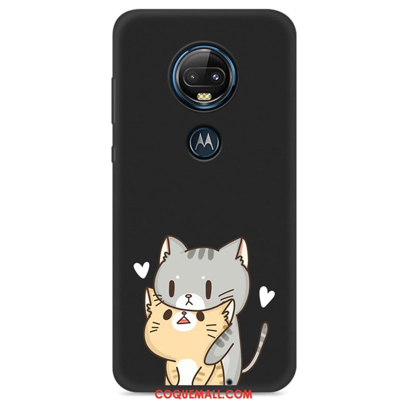 Étui Moto G7 Protection Charmant Fluide Doux, Coque Moto G7 Dessin Animé Silicone