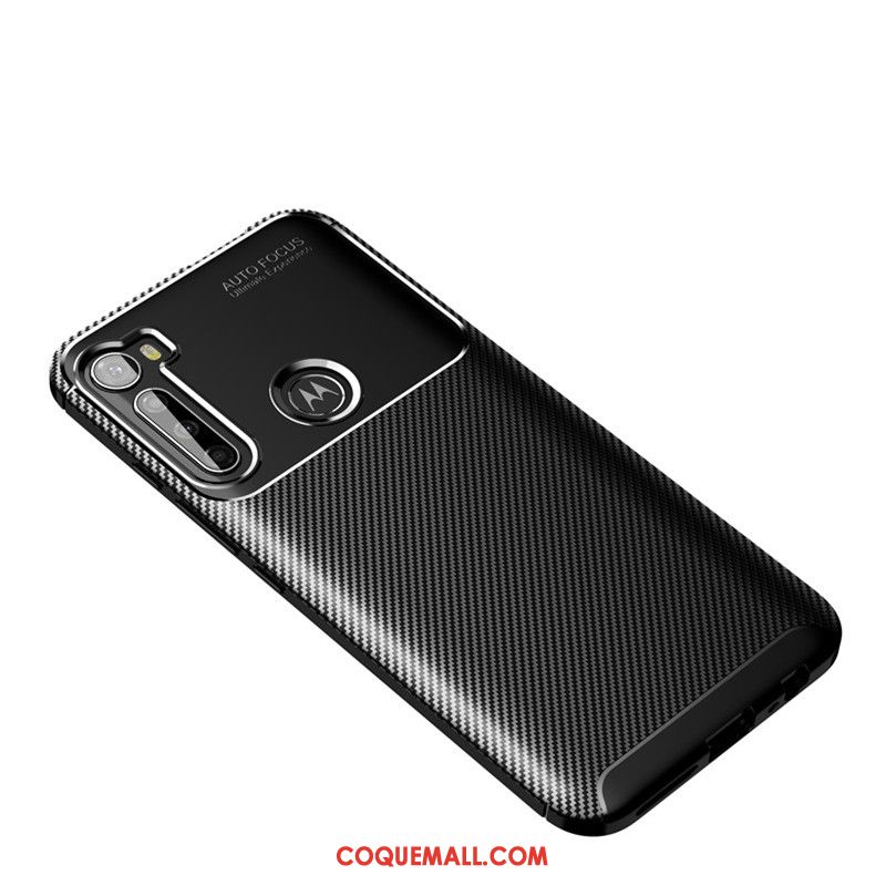 Étui Moto G8 Power Fibre Téléphone Portable Fluide Doux, Coque Moto G8 Power Noir Modèle Fleurie
