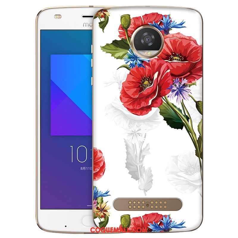 Étui Moto Z2 Play Dessin Animé Téléphone Portable Incassable, Coque Moto Z2 Play Protection Fluide Doux