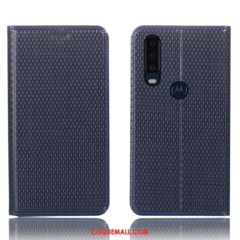 Étui Motorola One Action Incassable Modèle Fleurie Téléphone Portable, Coque Motorola One Action Protection Cuir Véritable