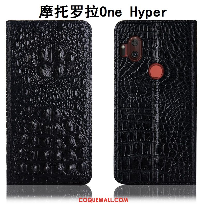 Étui Motorola One Hyper Tout Compris Protection Téléphone Portable, Coque Motorola One Hyper Cuir Véritable