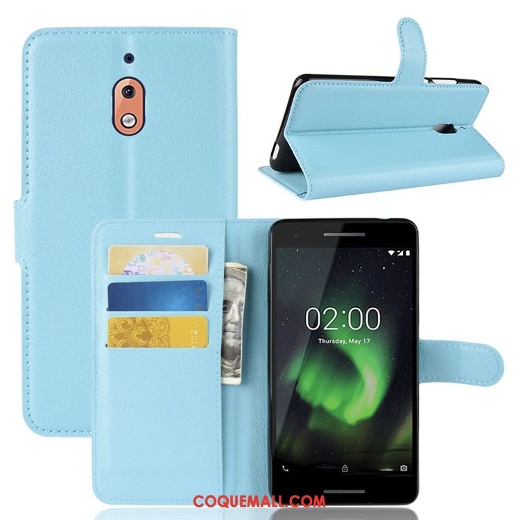 Étui Nokia 2.1 Modèle Fleurie Carte Tout Compris, Coque Nokia 2.1 Téléphone Portable Litchi