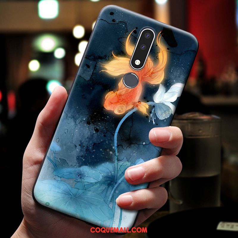 Étui Nokia 3.1 Plus Dessin Animé Ornements Suspendus Petit, Coque Nokia 3.1 Plus Téléphone Portable Cerf