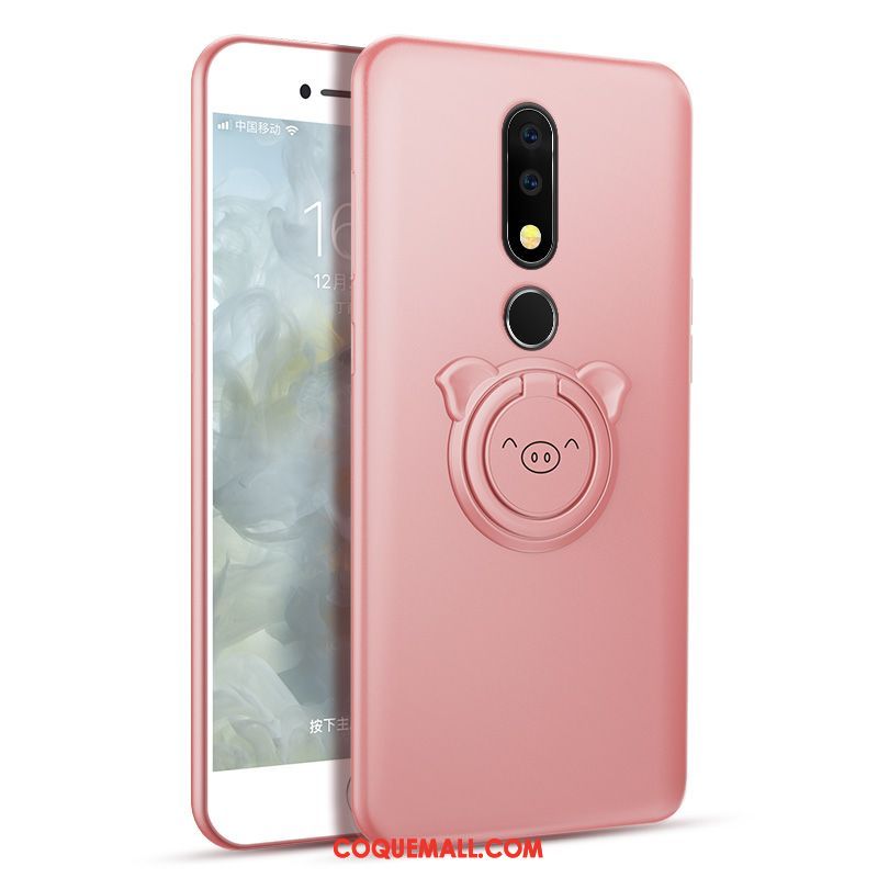 Étui Nokia 3.1 Plus Protection Incassable Tendance, Coque Nokia 3.1 Plus Délavé En Daim Fluide Doux