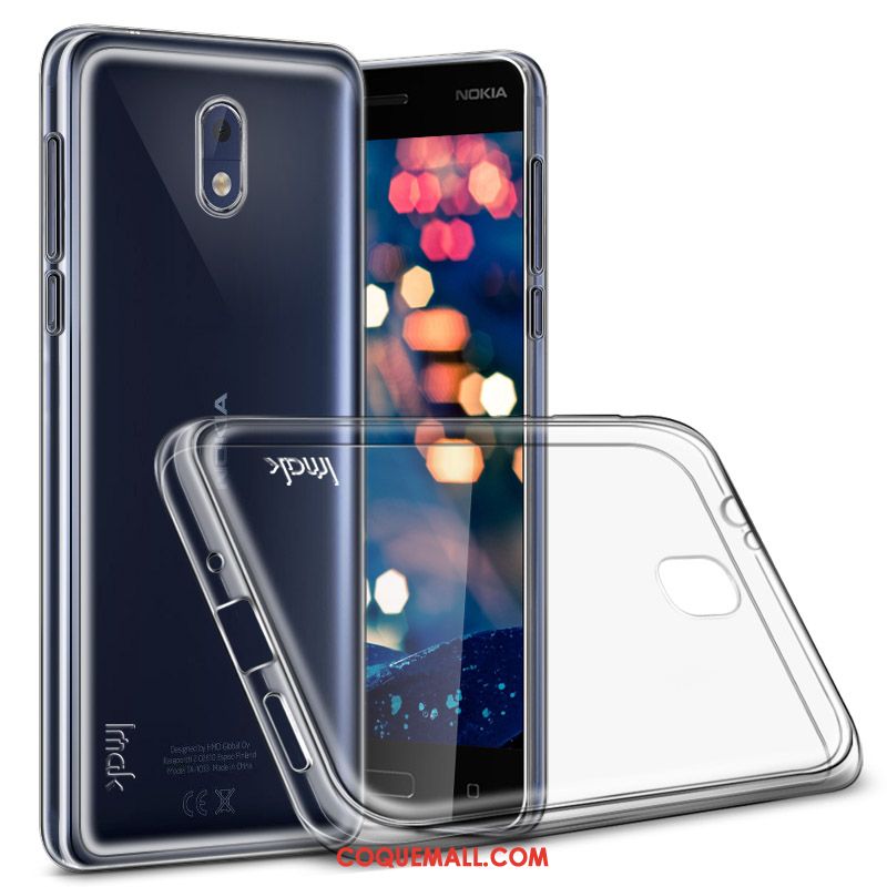 Étui Nokia 3 Incassable Tout Compris Protection, Coque Nokia 3 Silicone Transparent