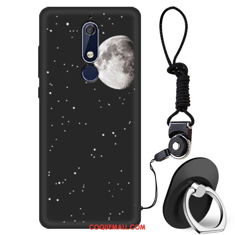 Étui Nokia 5.1 Fluide Doux Créatif Tout Compris, Coque Nokia 5.1 Téléphone Portable Noir