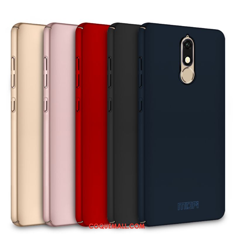 Étui Nokia 5.1 Noir Difficile Incassable, Coque Nokia 5.1 Protection Tout Compris