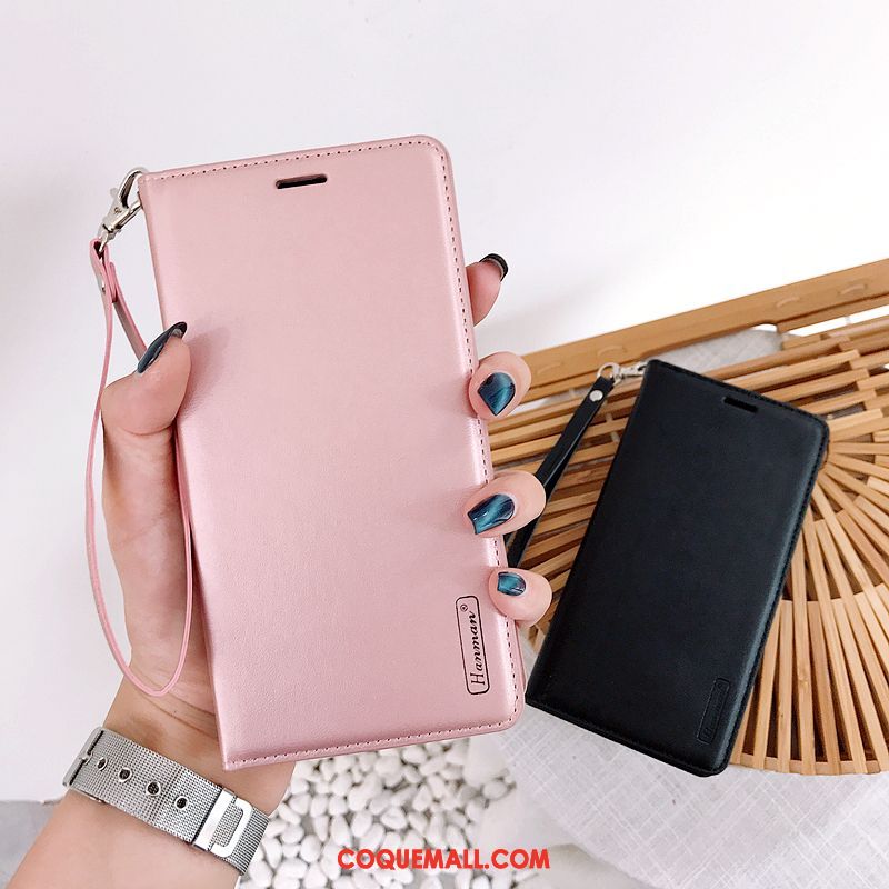 Étui Nokia 5.1 Plus En Cuir Téléphone Portable Clamshell, Coque Nokia 5.1 Plus Rose Protection