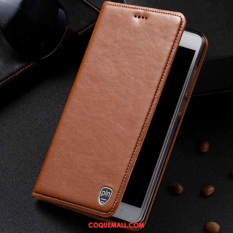 Étui Nokia 5.1 Plus Téléphone Portable En Cuir Modèle Fleurie, Coque Nokia 5.1 Plus Protection Braun