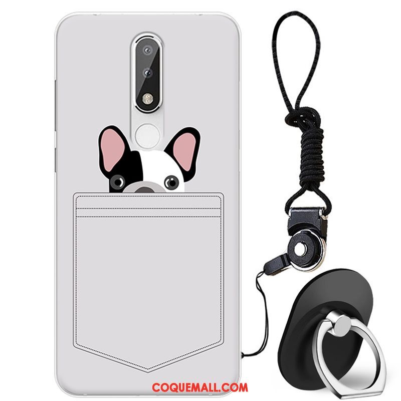 Étui Nokia 5.1 Plus Téléphone Portable Mode Incassable, Coque Nokia 5.1 Plus Blanc Marque De Tendance