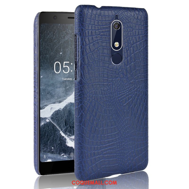 Étui Nokia 5.1 Sac Vintage Simple, Coque Nokia 5.1 Protection Délavé En Daim