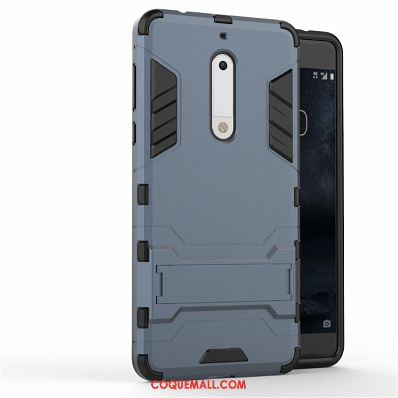 Étui Nokia 5 Téléphone Portable Bleu Difficile, Coque Nokia 5 Foncé Protection