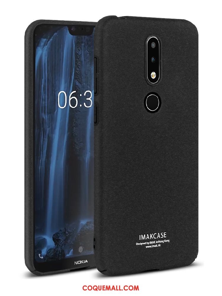 Étui Nokia 6.1 Tout Compris Téléphone Portable Délavé En Daim, Coque Nokia 6.1 Protection Noir