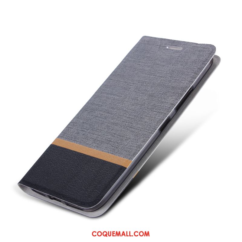 Étui Nokia 6.1 Téléphone Portable Foncé Protection, Coque Nokia 6.1 Gris Étui En Cuir