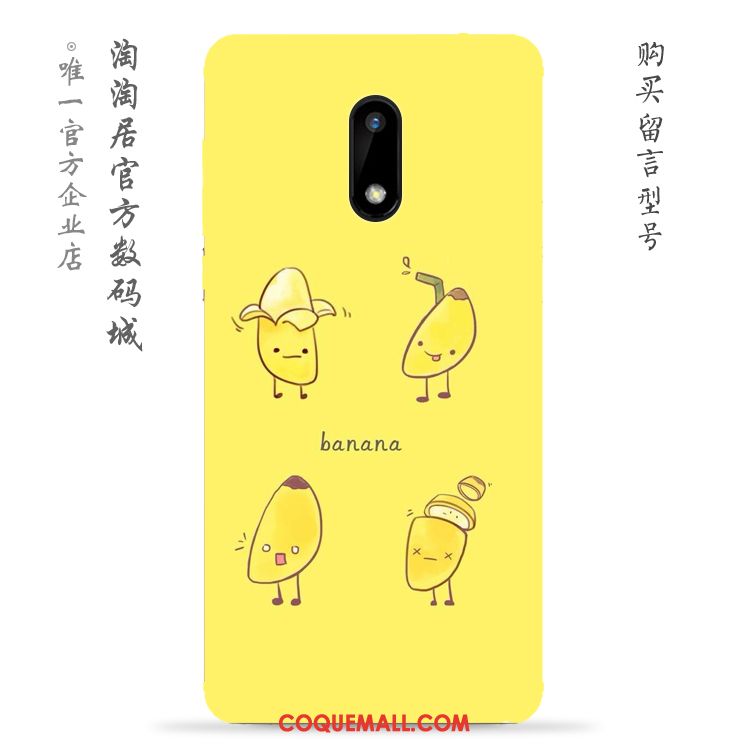 Étui Nokia 6 Banane Jaune Téléphone Portable, Coque Nokia 6 Frais Protection