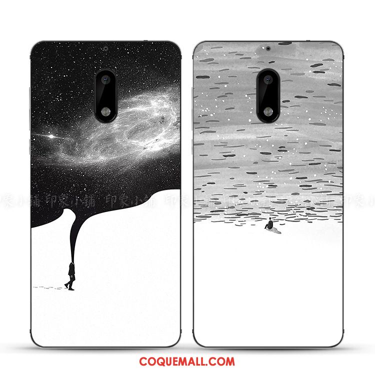 Étui Nokia 6 Clair Personnalité Silicone, Coque Nokia 6 Vent Protection