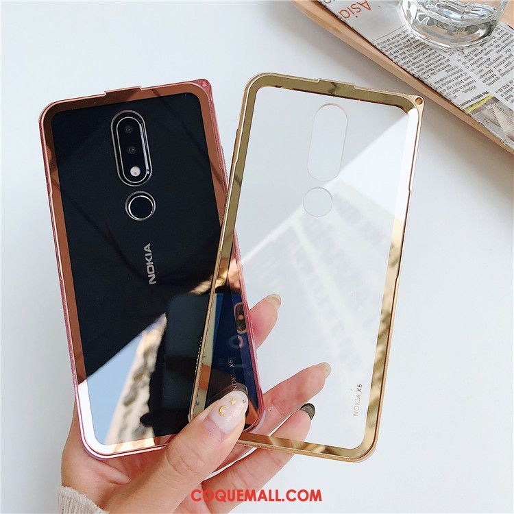 Étui Nokia 6 Or Tendance Tout Compris, Coque Nokia 6 Téléphone Portable Transparent