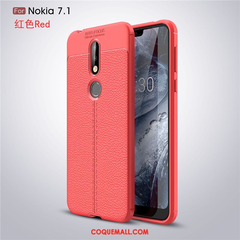 Étui Nokia 7.1 Business Étoile Mode, Coque Nokia 7.1 Silicone Protection