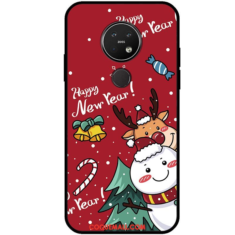 Étui Nokia 7.2 Protection Charmant Rouge, Coque Nokia 7.2 Créatif Rat