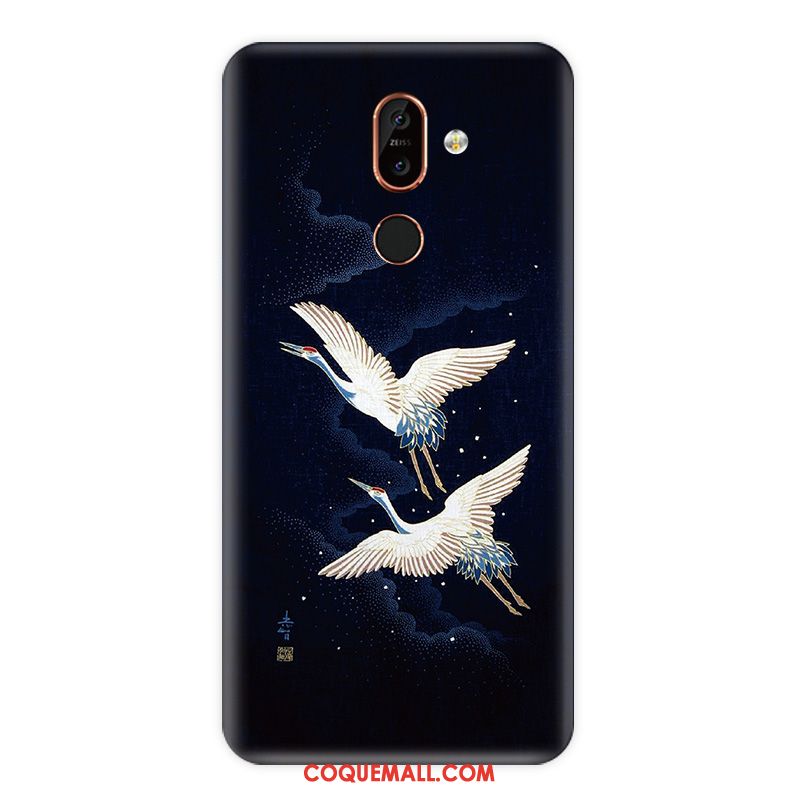 Étui Nokia 7 Plus Incassable Téléphone Portable Délavé En Daim, Coque Nokia 7 Plus Couleur Nouveau