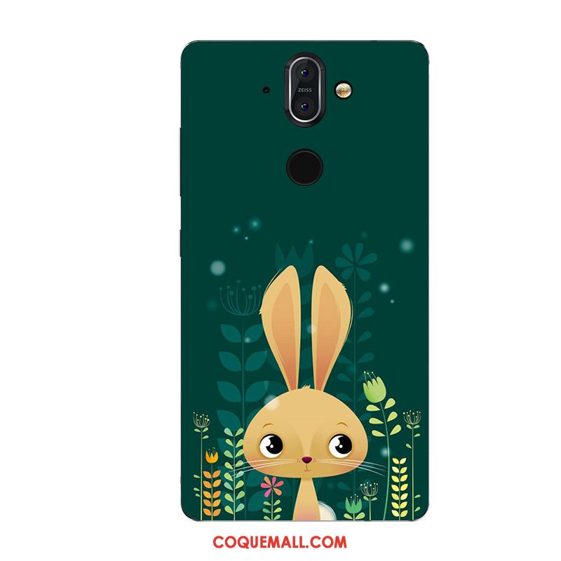 Étui Nokia 8 Sirocco Vert Silicone Protection, Coque Nokia 8 Sirocco Fluide Doux Tout Compris