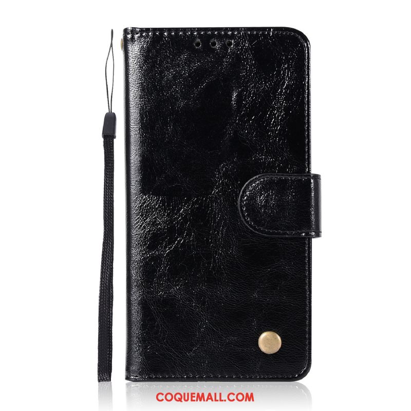 Étui Nokia 8 Vintage Support Étui En Cuir, Coque Nokia 8 Carte Noir