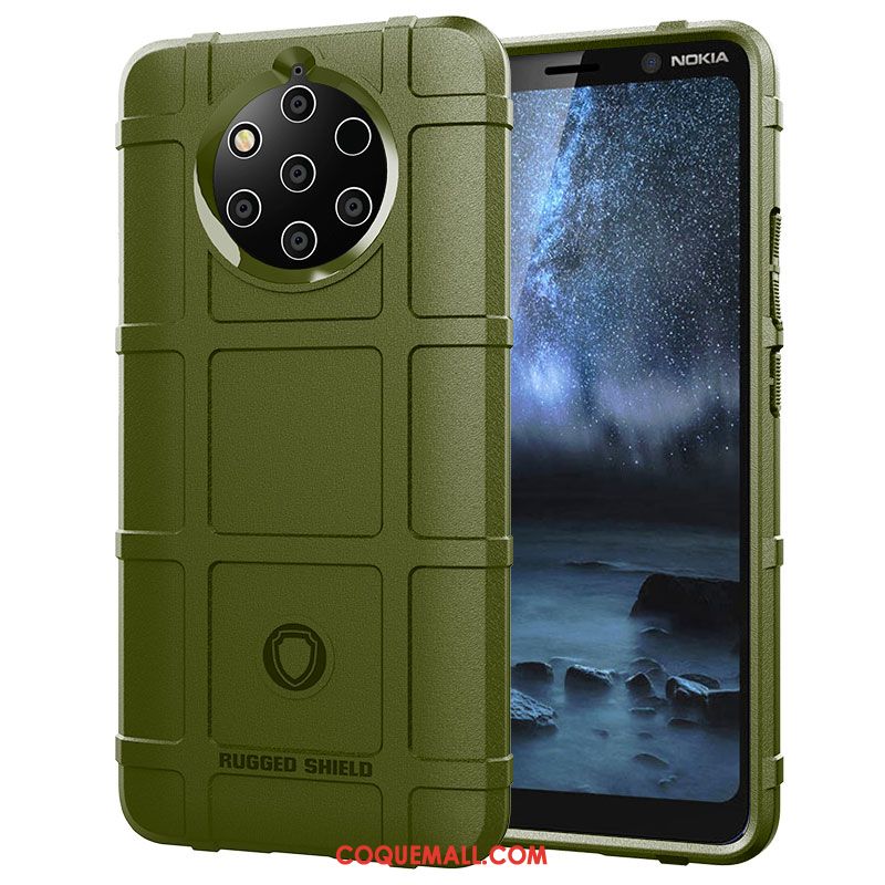 Étui Nokia 9 Pureview Membrane Tout Compris Téléphone Portable, Coque Nokia 9 Pureview Protection Vert