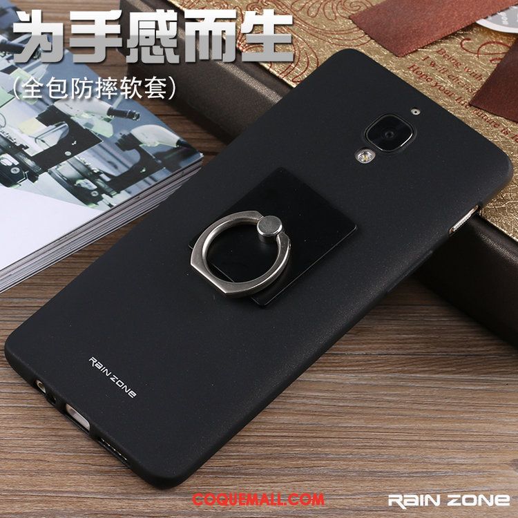 Étui Oneplus 3 Silicone Téléphone Portable Noir, Coque Oneplus 3 Fluide Doux Protection