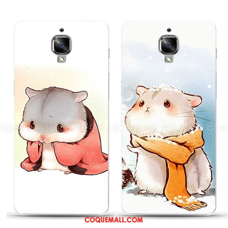 Étui Oneplus 3t Silicone Animal Rat, Coque Oneplus 3t Super Mignon Charmant