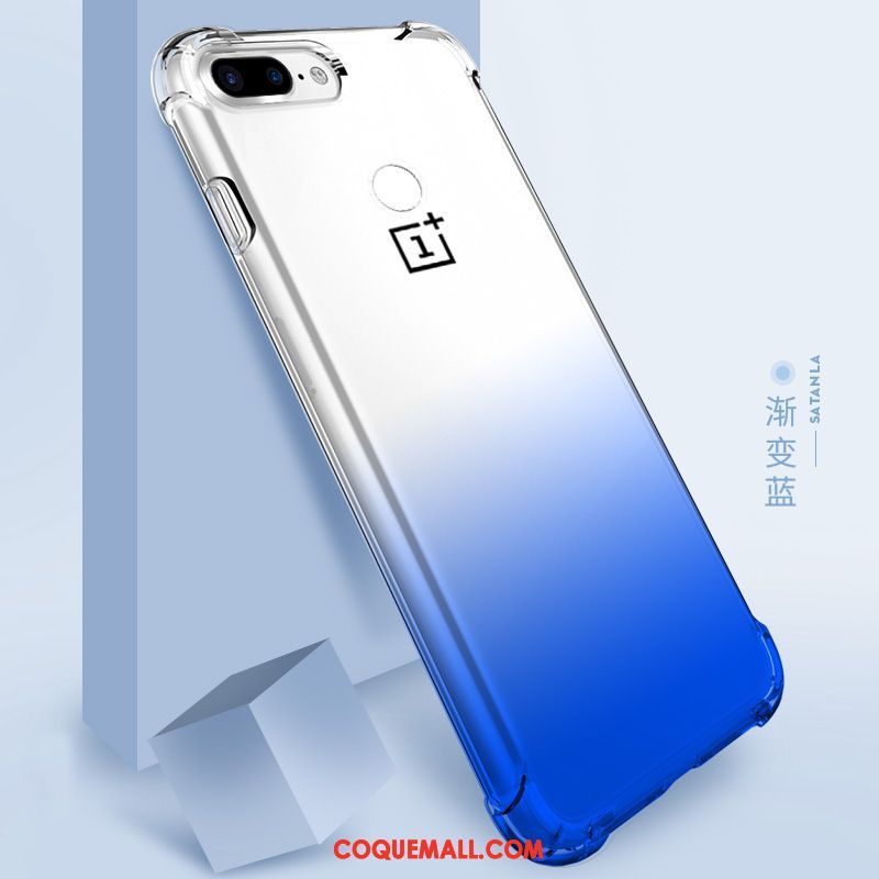 Étui Oneplus 5 Bleu Incassable Protection, Coque Oneplus 5 Téléphone Portable Silicone