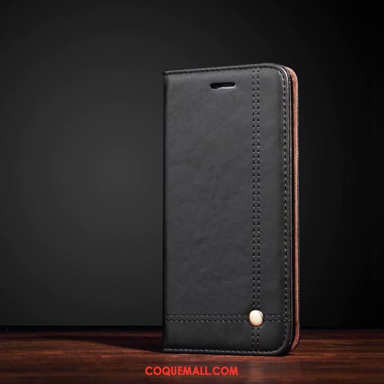 Étui Oneplus 5 Carte Étui En Cuir Noir, Coque Oneplus 5 Protection Téléphone Portable