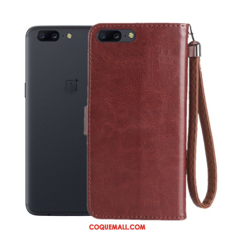 Étui Oneplus 5 Incassable Étui En Cuir Protection, Coque Oneplus 5 Téléphone Portable Silicone Braun