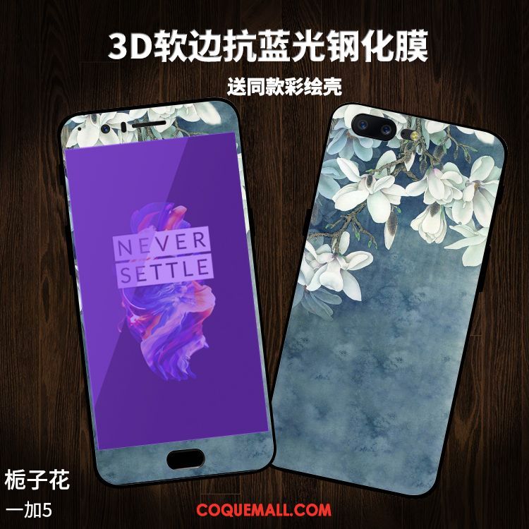 Étui Oneplus 5 Tempérer Téléphone Portable Dessin Animé, Coque Oneplus 5 Protection Contre Les Explosions Verre