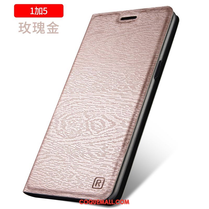 Étui Oneplus 5 Téléphone Portable Étui En Cuir Tout Compris, Coque Oneplus 5 Protection Rose