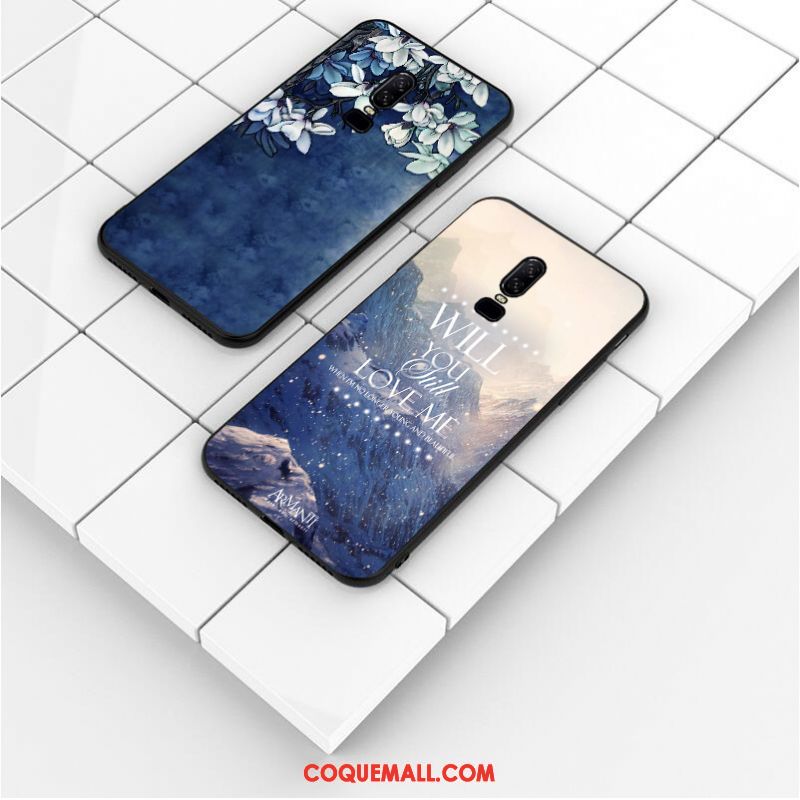 Étui Oneplus 6 Fluide Doux Personnalité Incassable, Coque Oneplus 6 Silicone Bordure