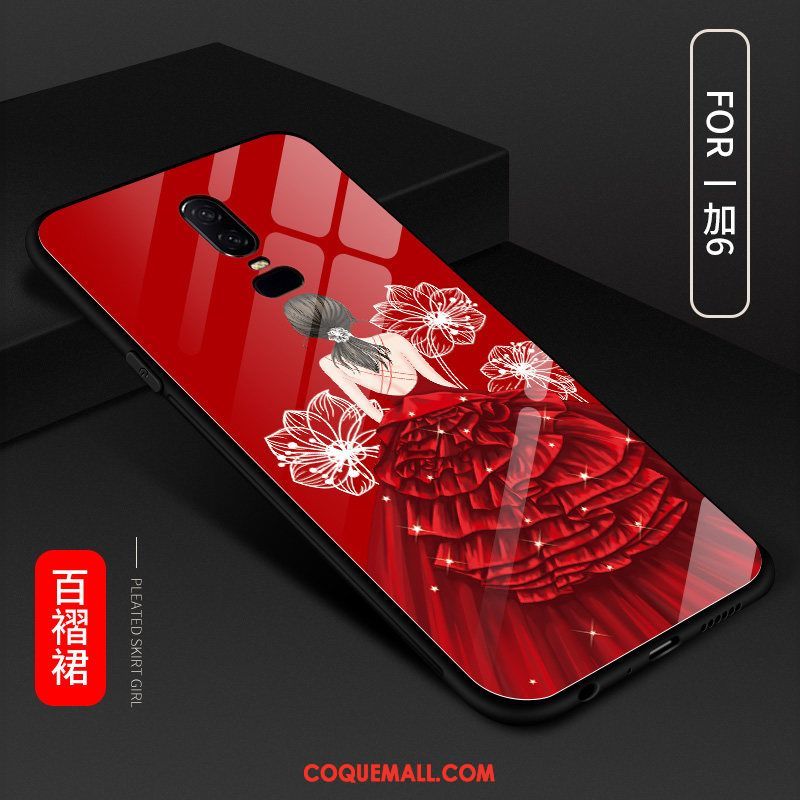 Étui Oneplus 6 Nouveau Verre Marque De Tendance, Coque Oneplus 6 Silicone Protection