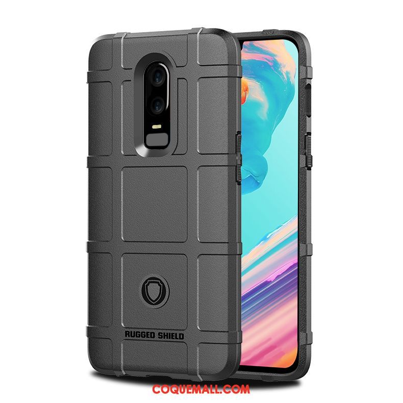 Étui Oneplus 6 Personnalité Noir Créatif, Coque Oneplus 6 Tendance Silicone