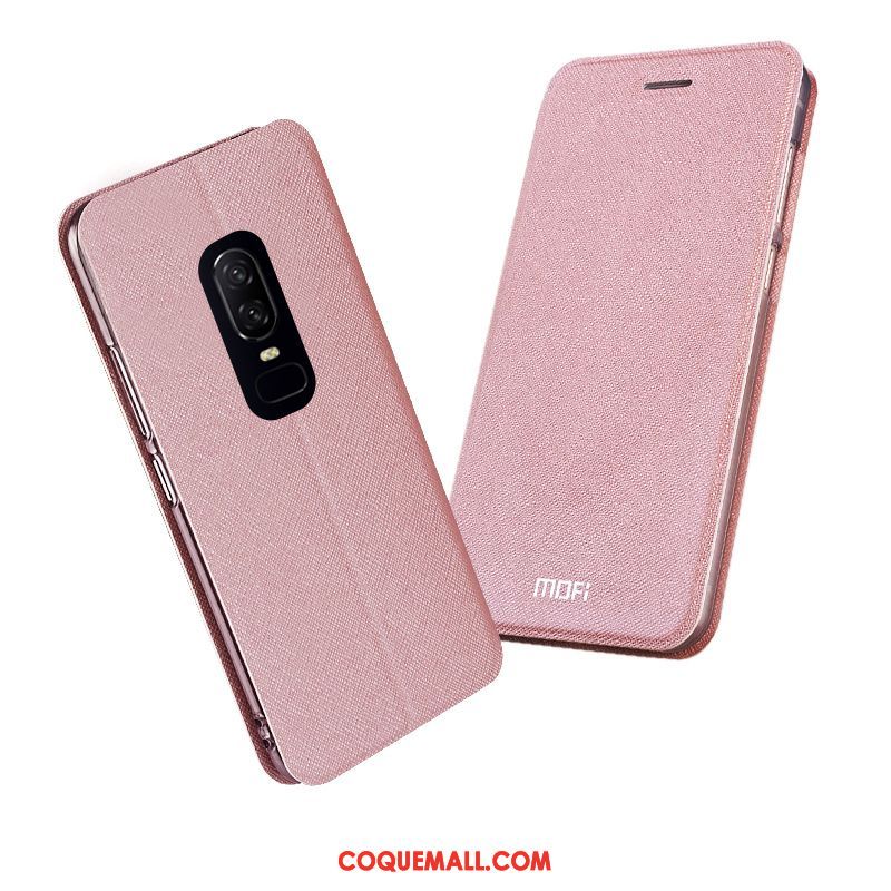 Étui Oneplus 6 Silicone Créatif Rose, Coque Oneplus 6 Étui En Cuir Téléphone Portable